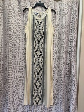 L.L. Bean Traveler 100% Silk Maxi Dress